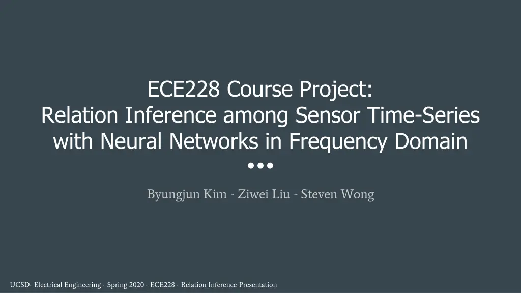 ece228 course project relation inference among n.w
