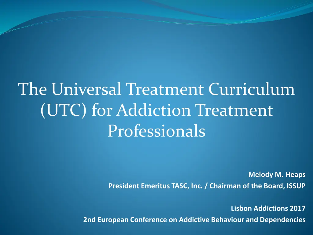 the universal treatment curriculum n.w