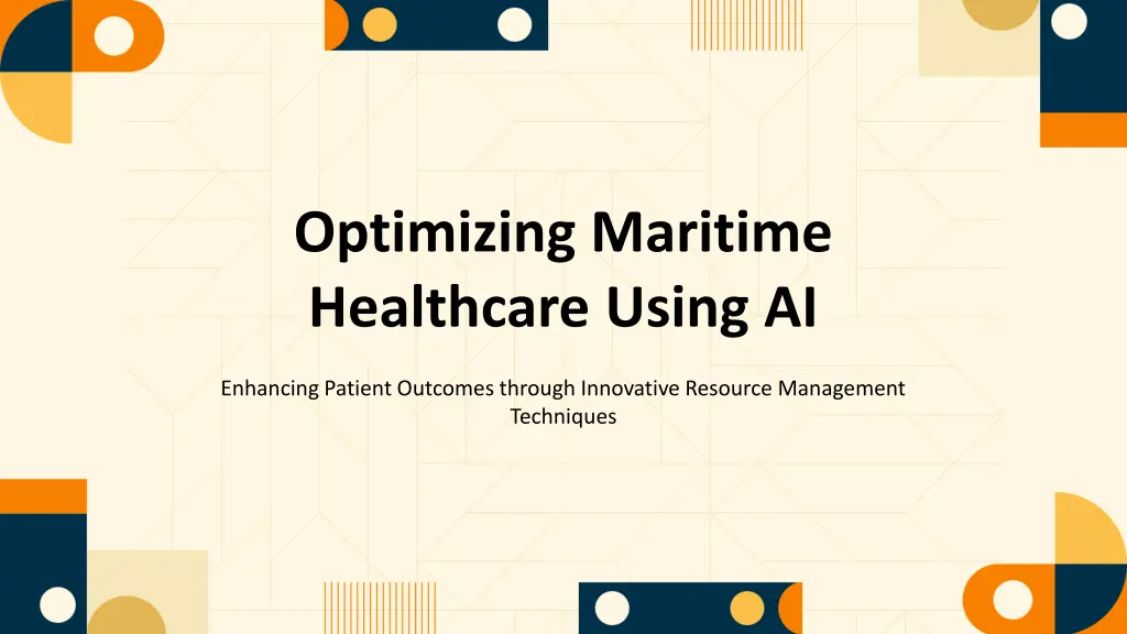 optimizing maritime healthcare using ai n.w