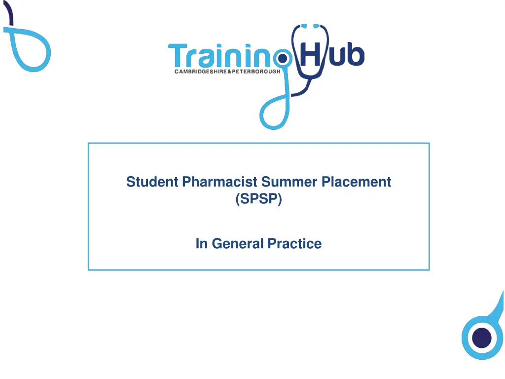 student pharmacist summer placement spsp n.w