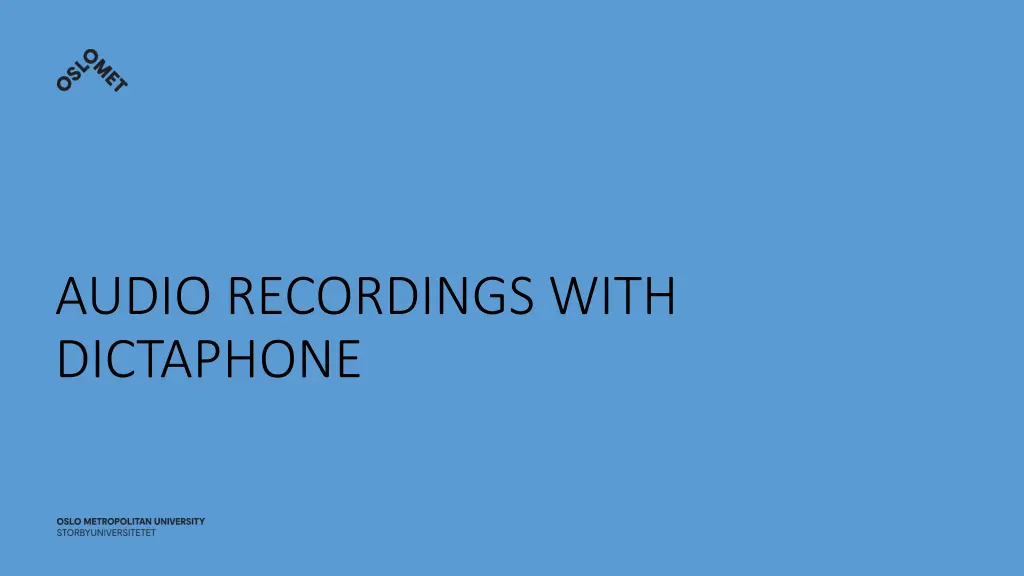 audio recordings with dictaphone n.w