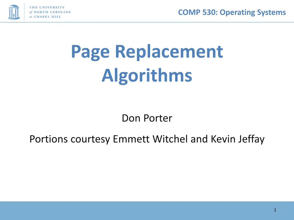 comp 530 operating systems n.w