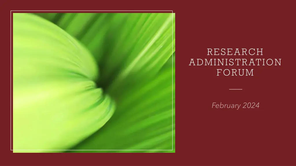 research administration forum n.w