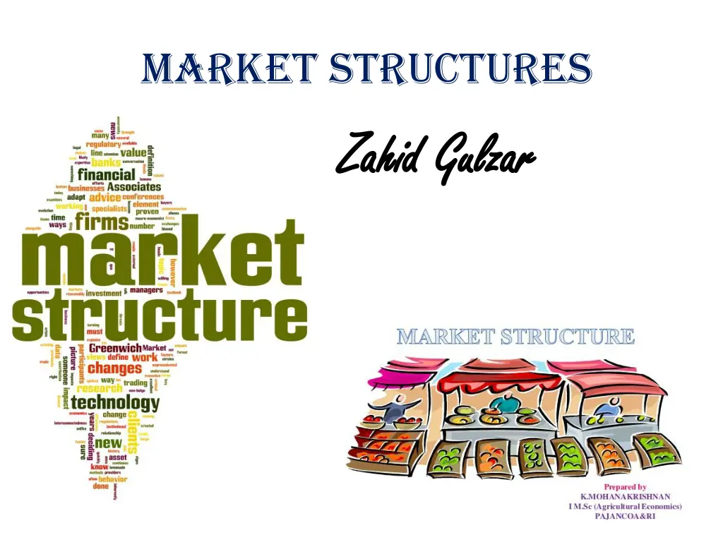 market structures zahid zahid gulzar n.w