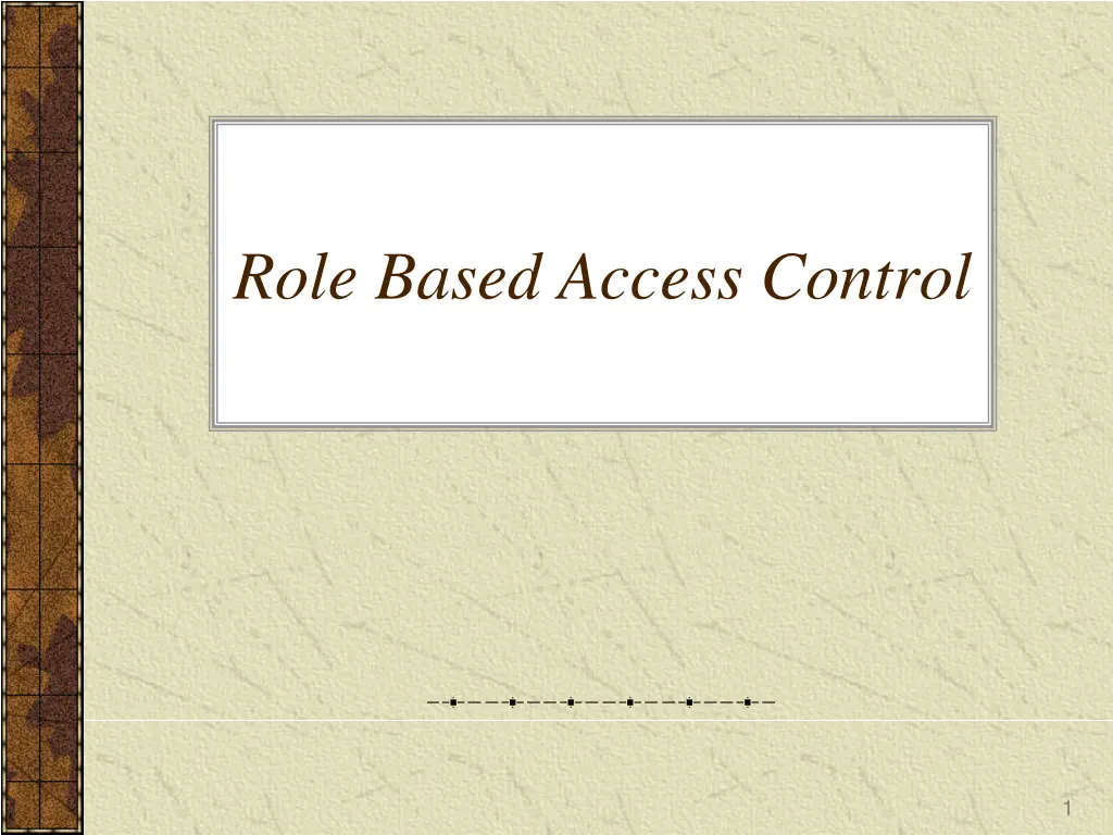 role based access control n.w
