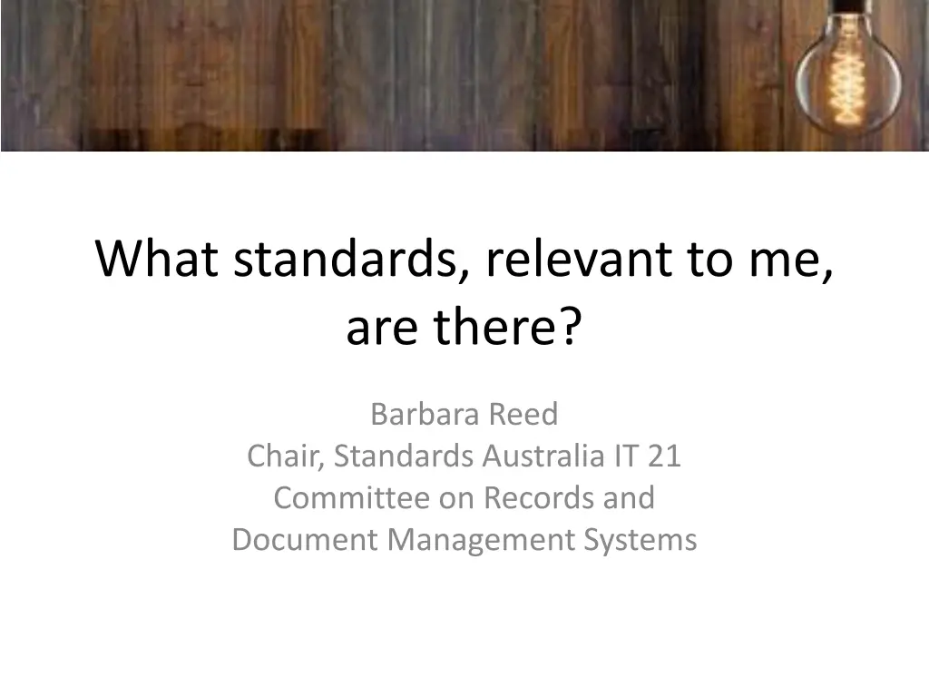 what standards relevant to me are there n.w