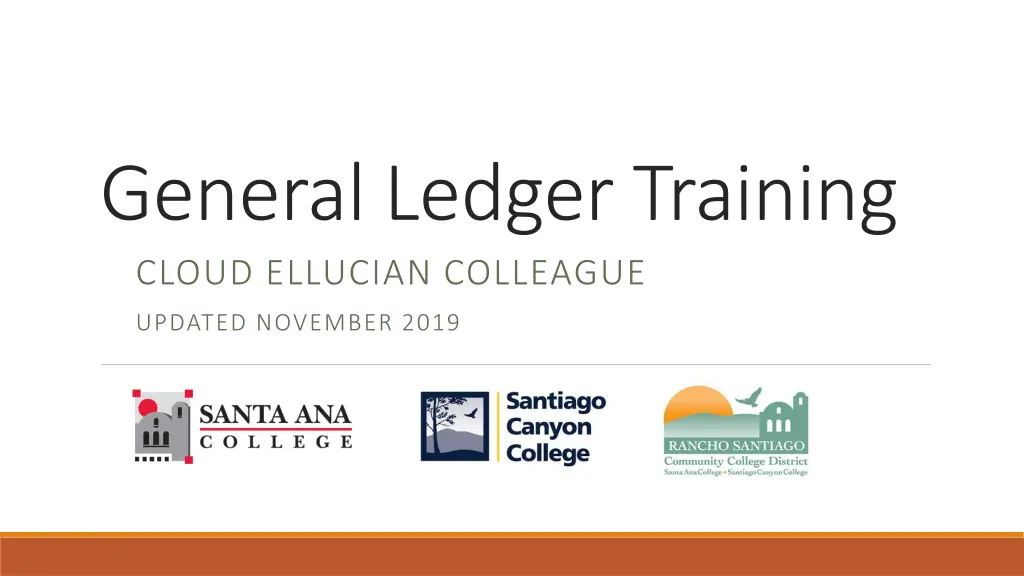 general ledger training cloud ellucian colleague n.w