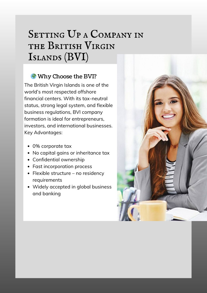 setting up a company in the british virgin n.w