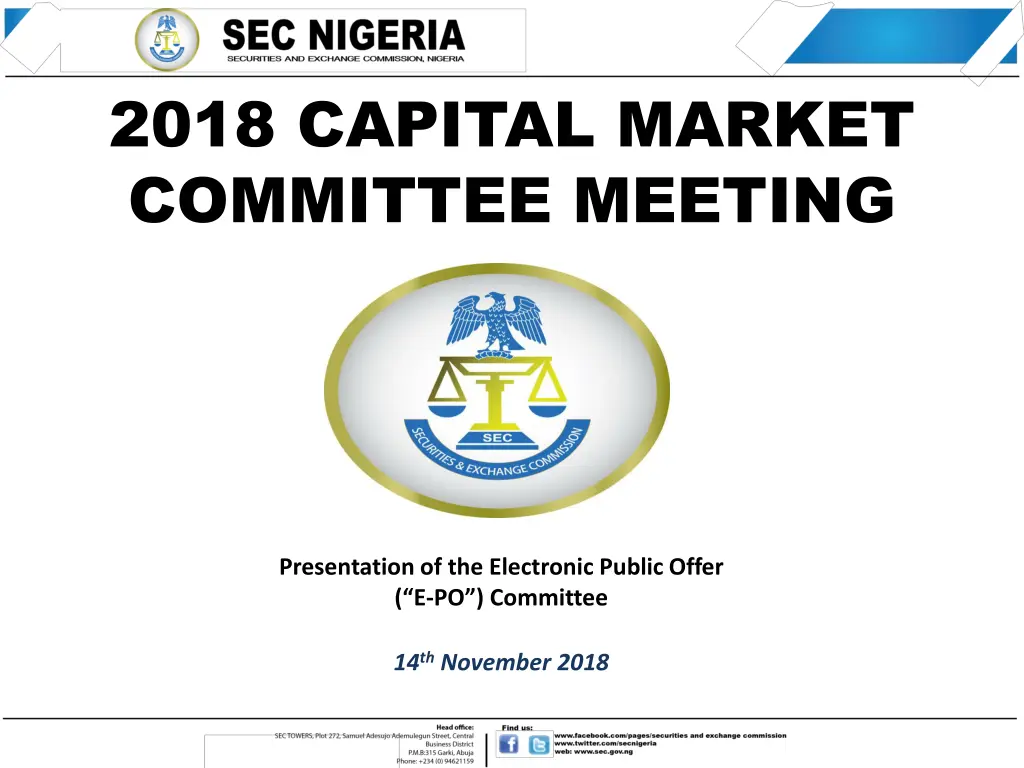 2018 capital market committee meeting n.w