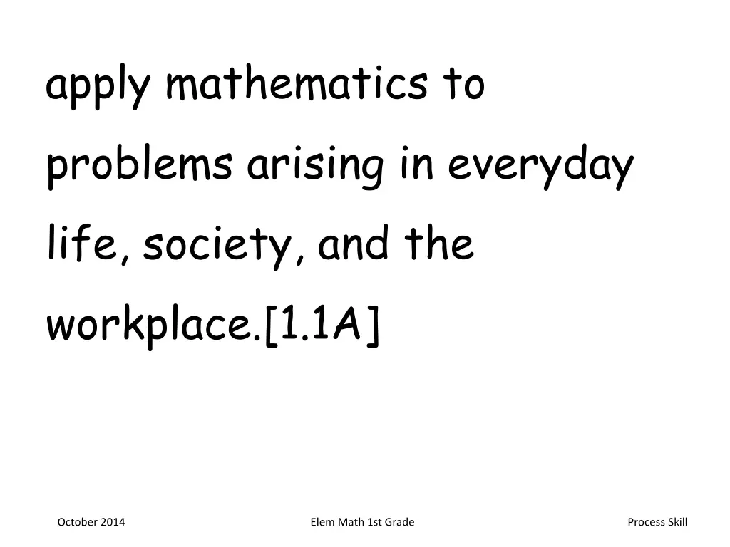 apply mathematics to problems arising in everyday n.w