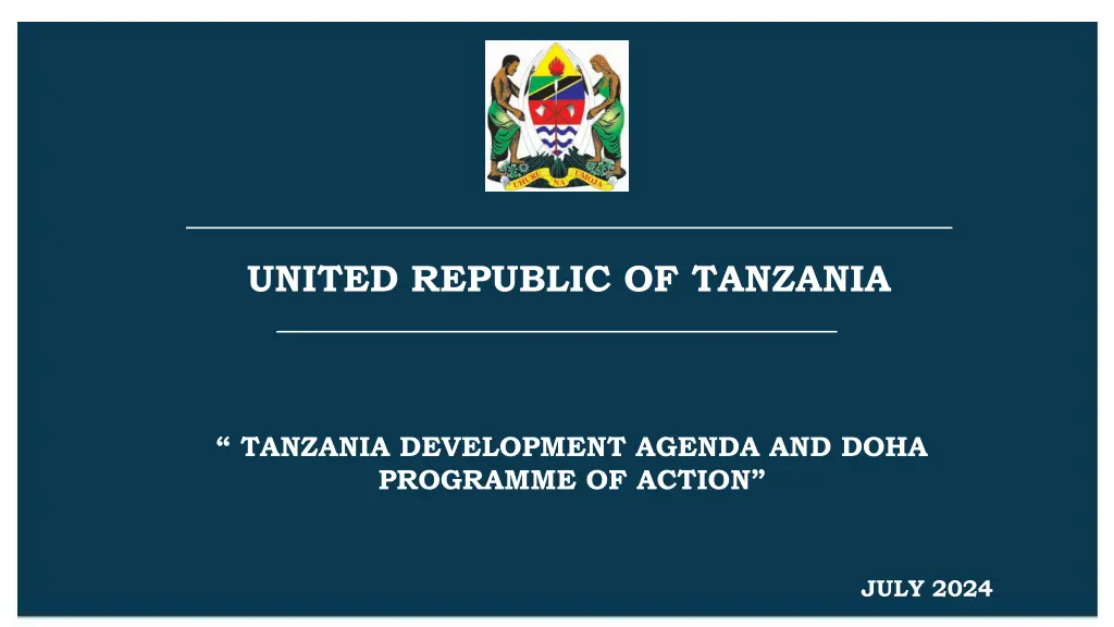 united republic of tanzania n.w
