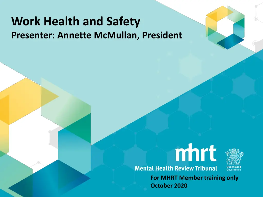 work health and safety presenter annette mcmullan n.w