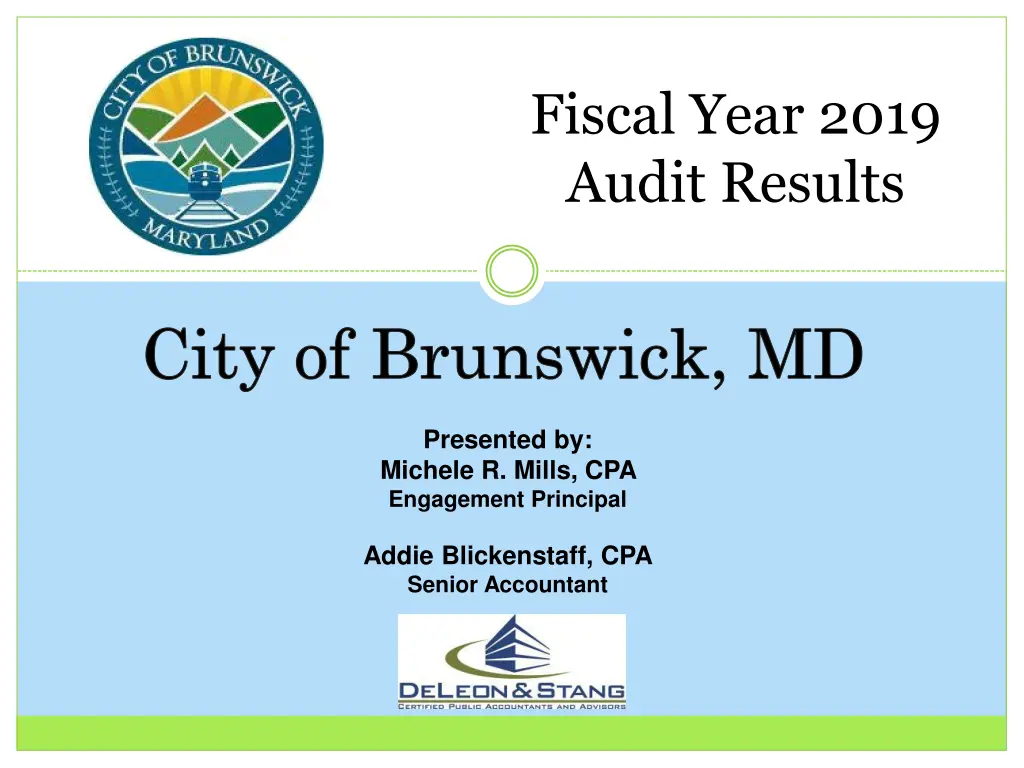 fiscal year 2019 audit results n.w