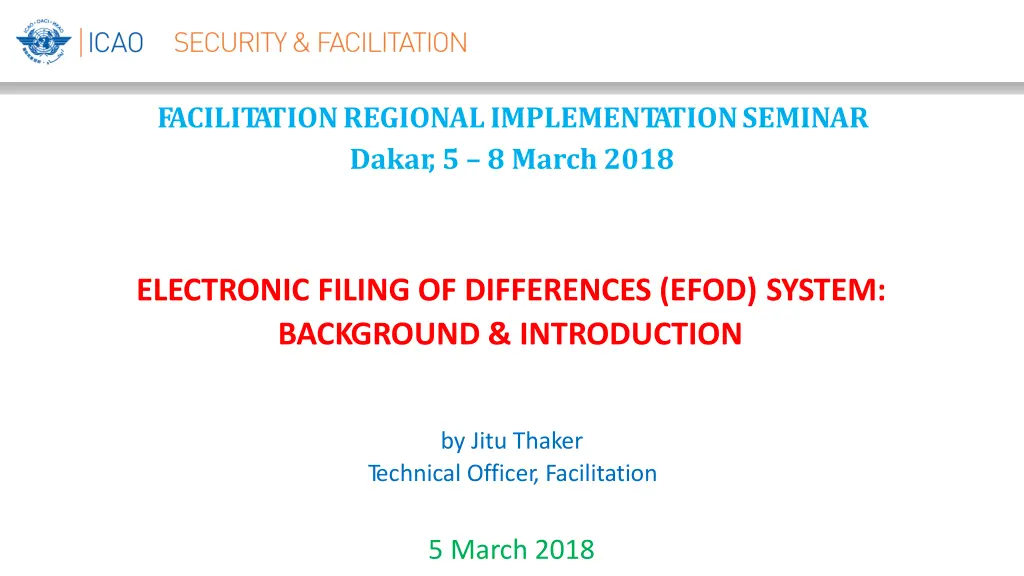 facilit ationregionalimplement ationseminar dakar n.w