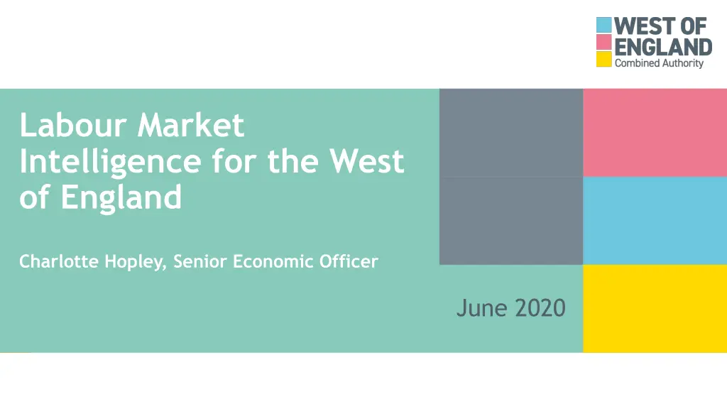 labour market intelligence for the west of england n.w
