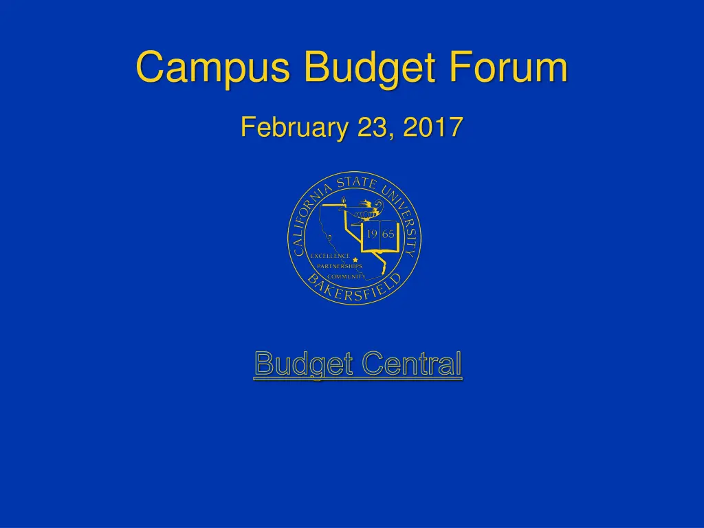 campus budget forum n.w