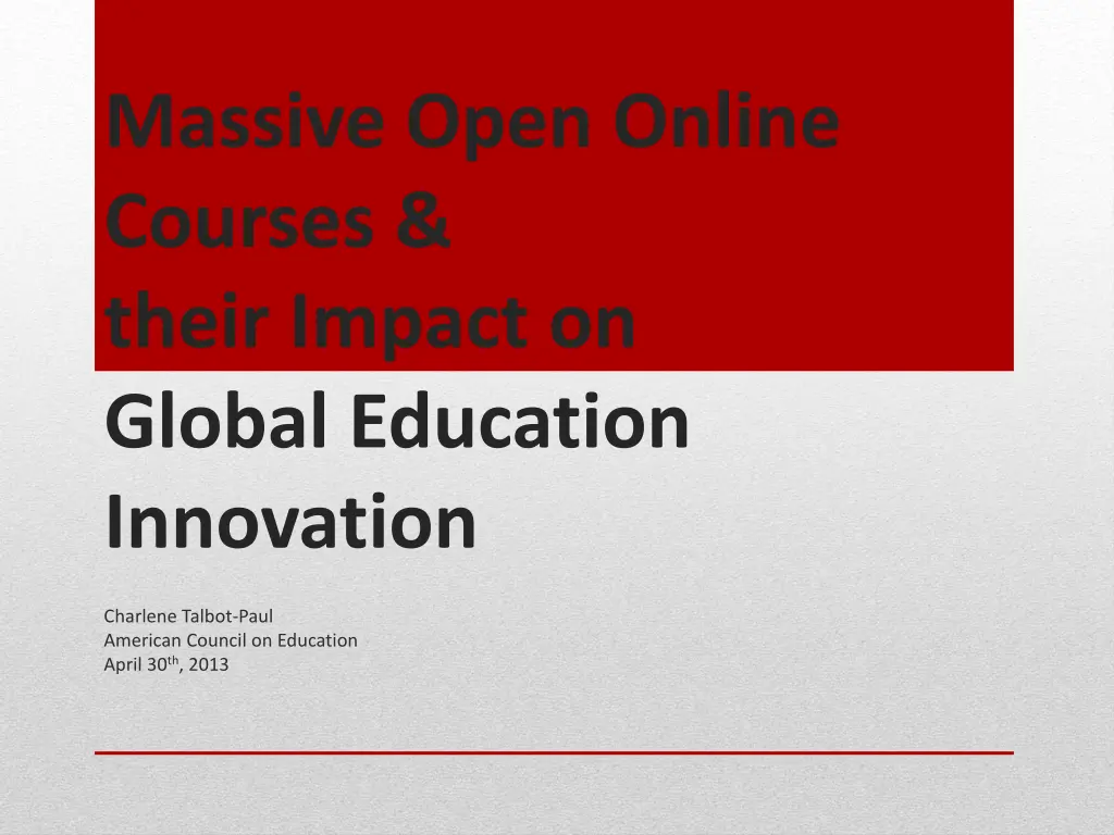massive open online courses their impact n.w