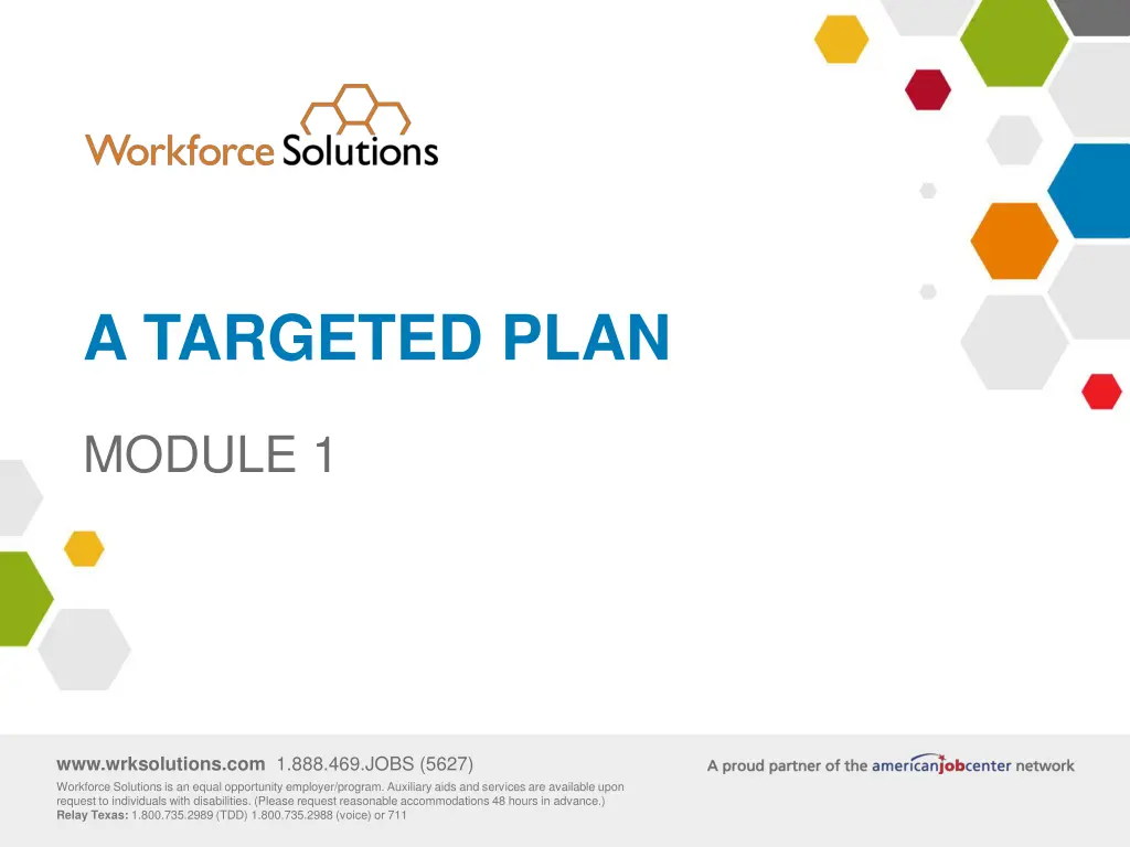 a targeted plan n.w