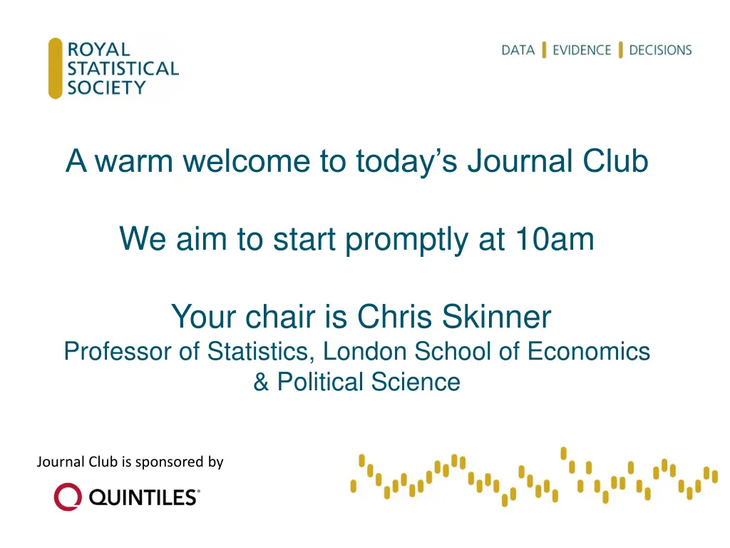 a warm welcome to today s journal club n.w
