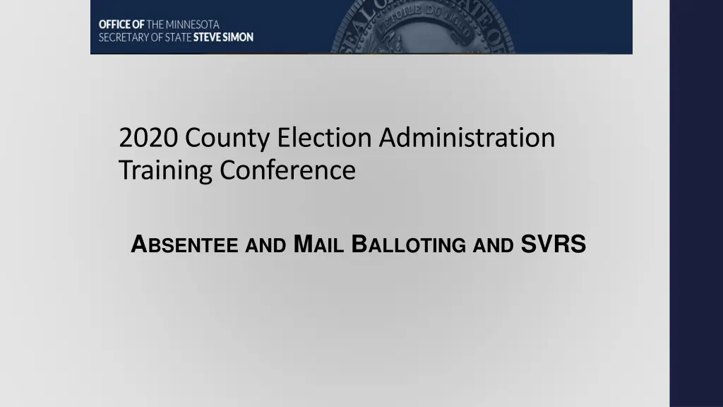 2020 county election administration training n.w