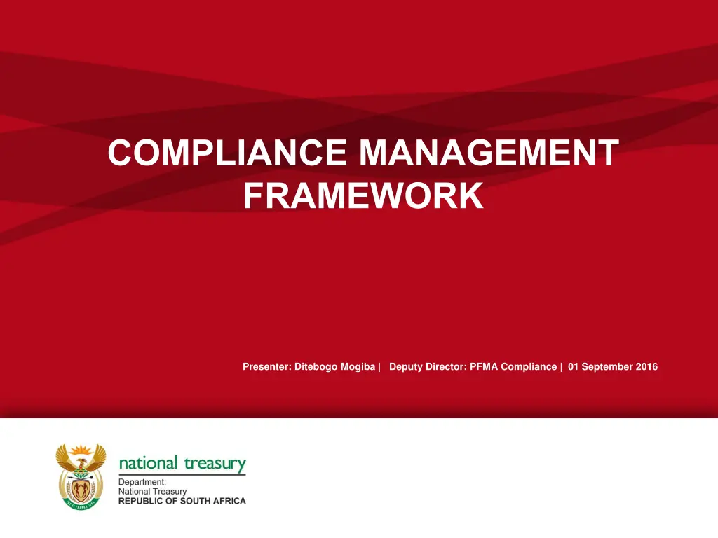 compliance management framework n.w