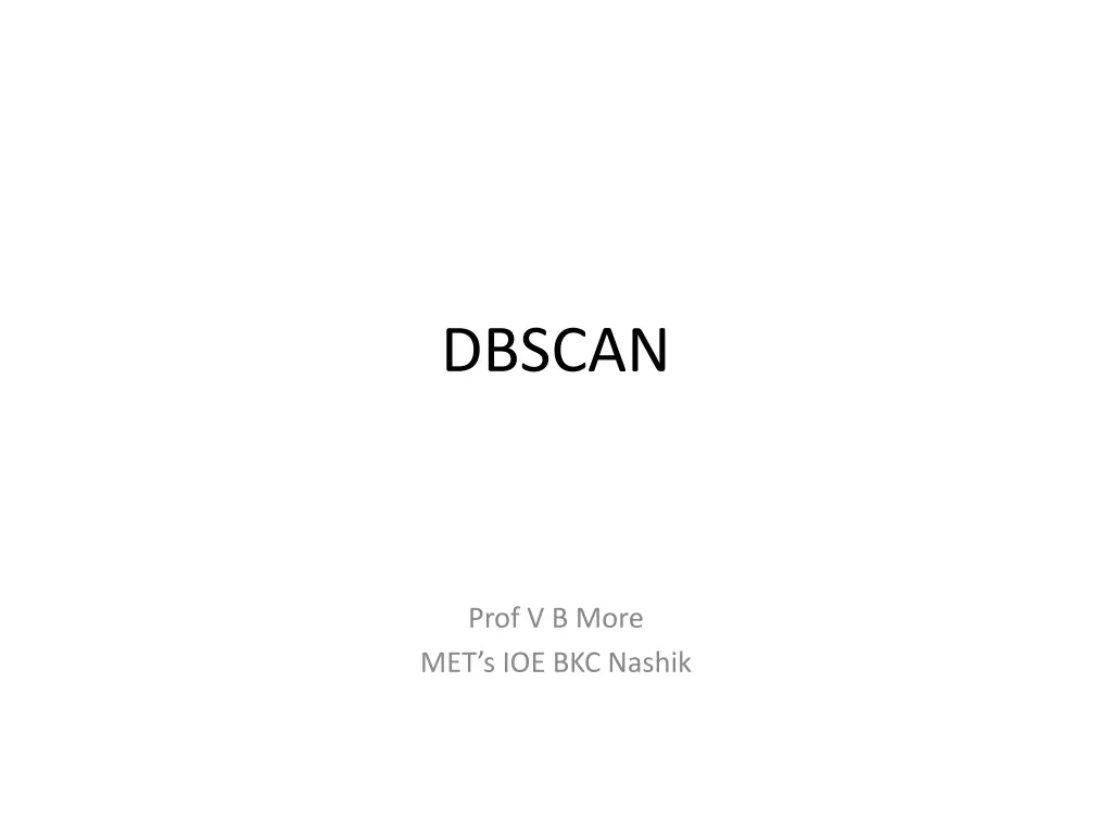 dbscan n.w