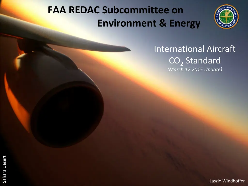faa redac subcommittee on environment energy n.w