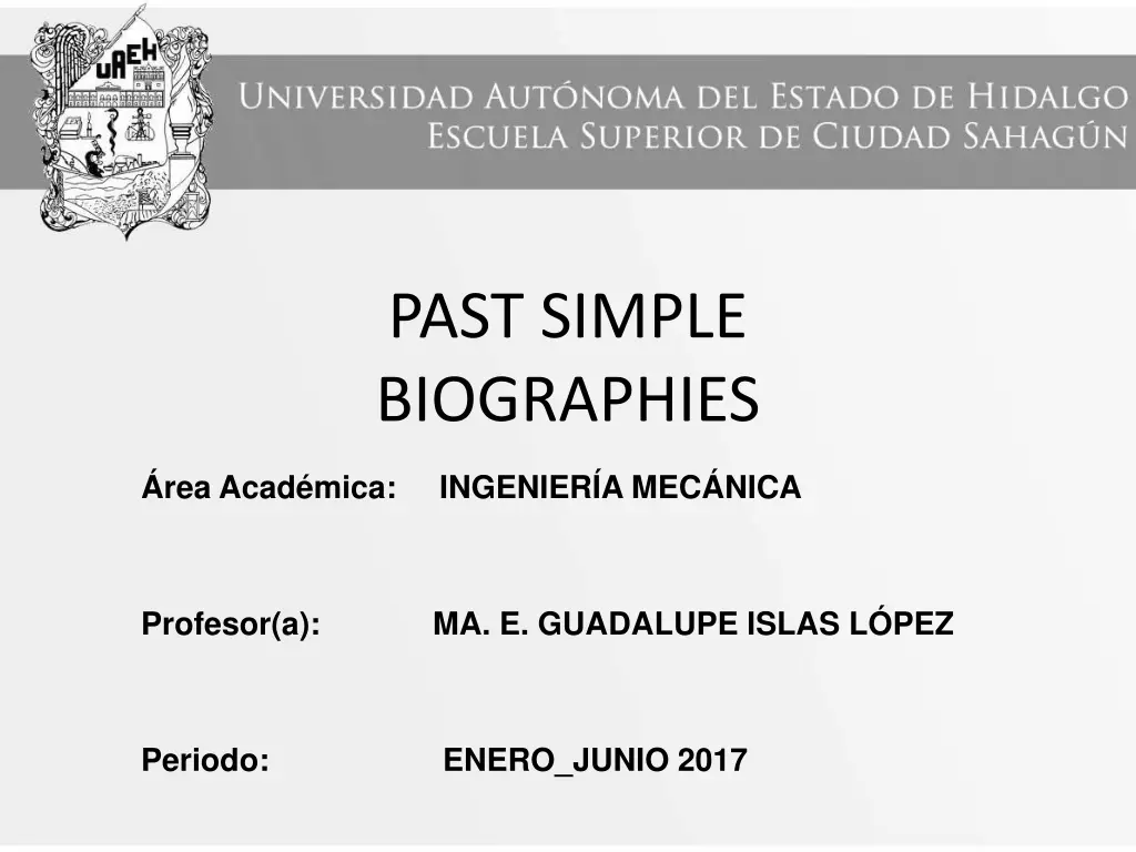 past simple biographies n.w