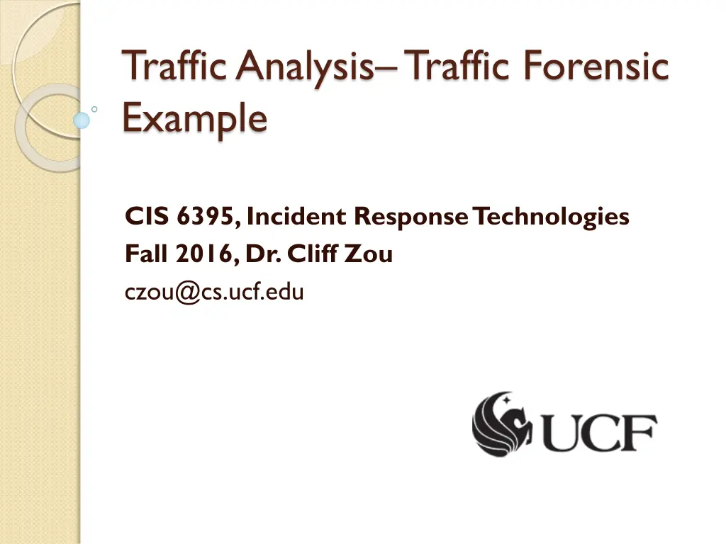 traffic analysis traffic forensic example n.w