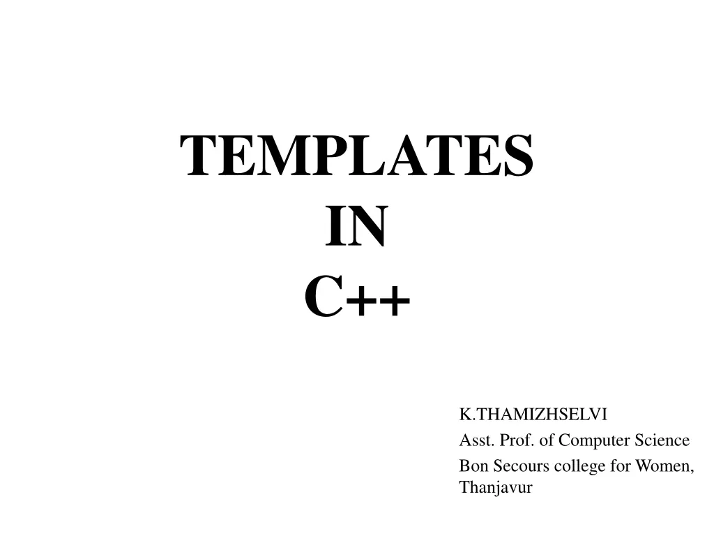 templates in c n.w