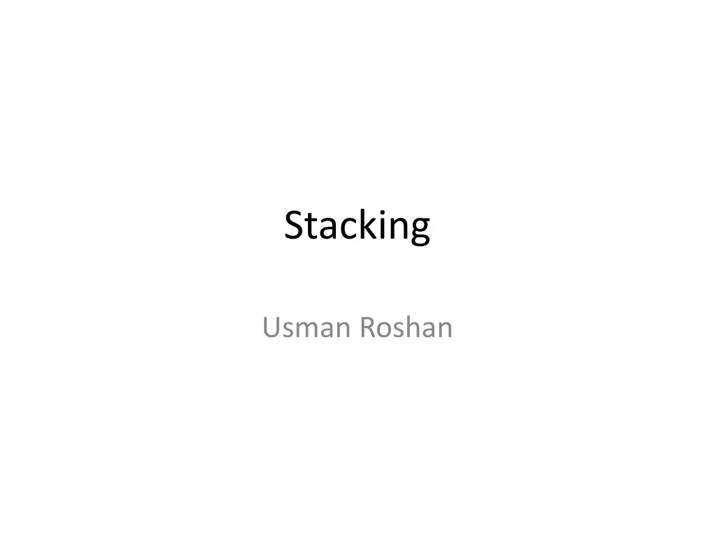 stacking n.w
