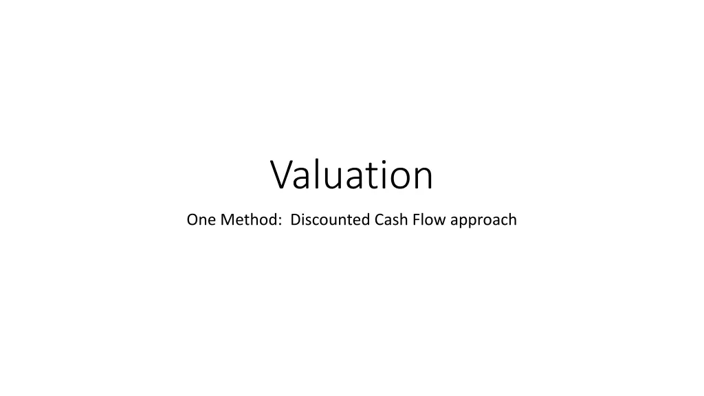 valuation n.w