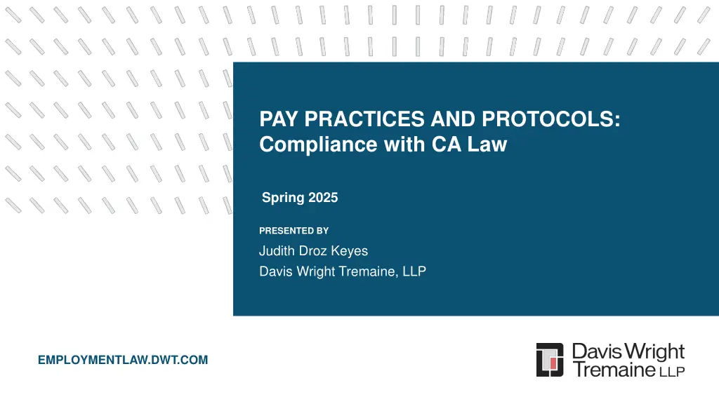 pay practices and protocols compliance with ca law n.w