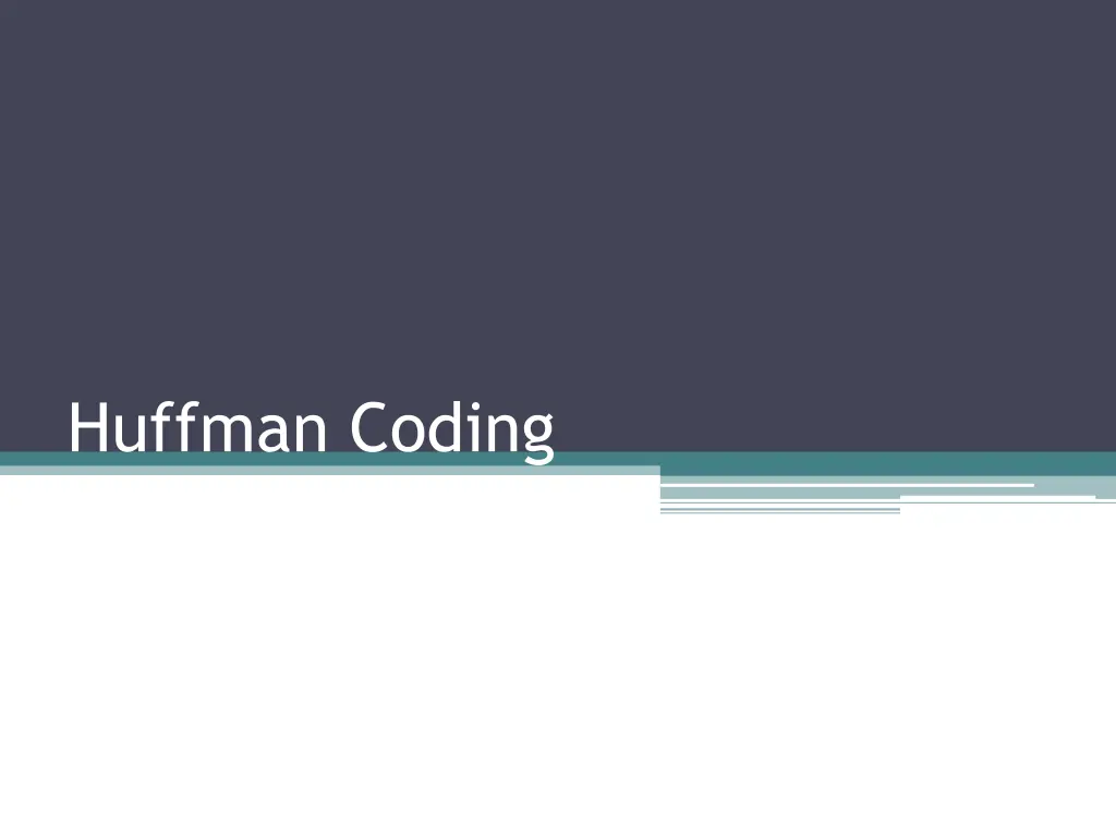 huffman coding n.w