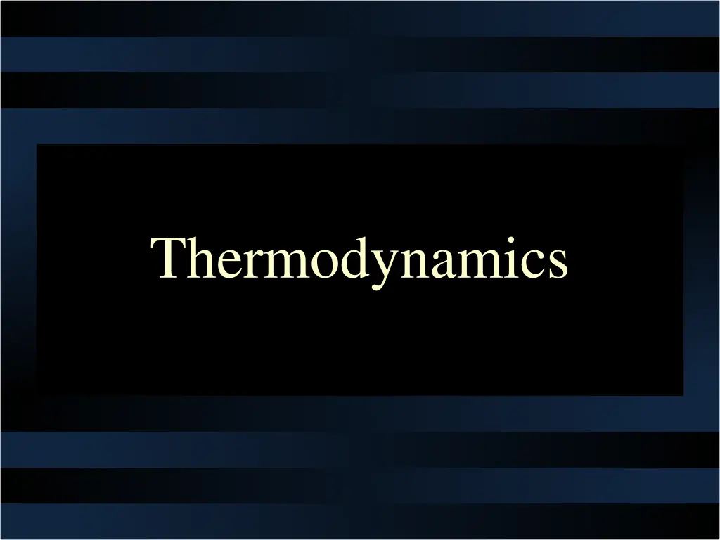 thermodynamics n.w