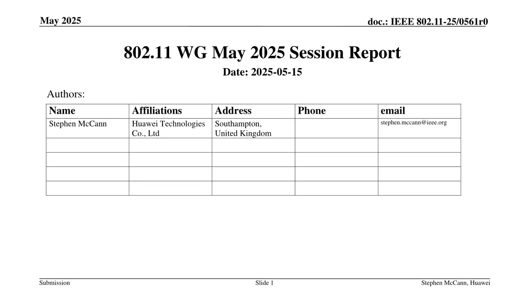 may 2025 n.w