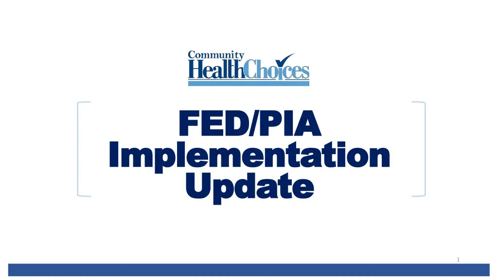 fed pia fed pia implementation implementation n.w