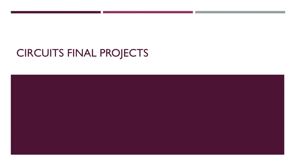circuits final projects n.w