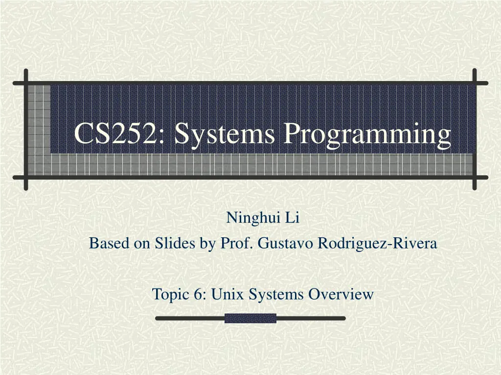 cs252 systems programming n.w