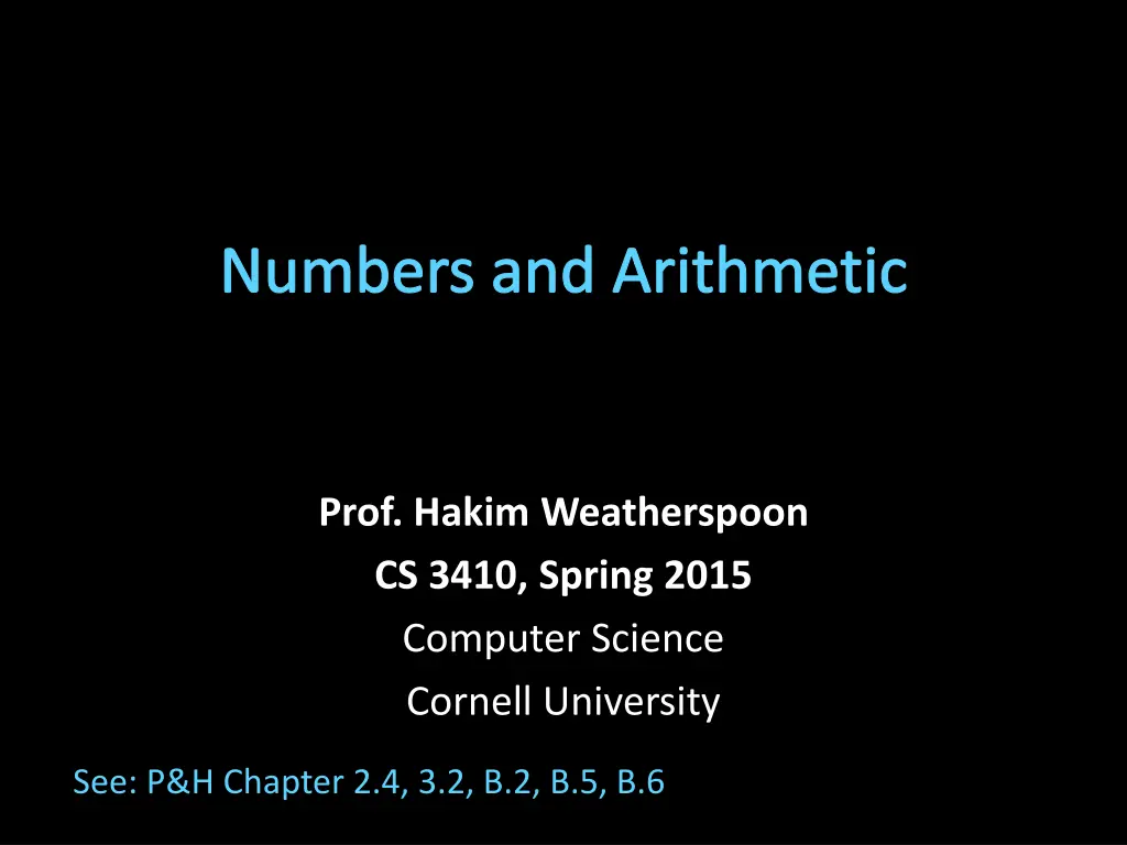 numbers and arithmetic n.w