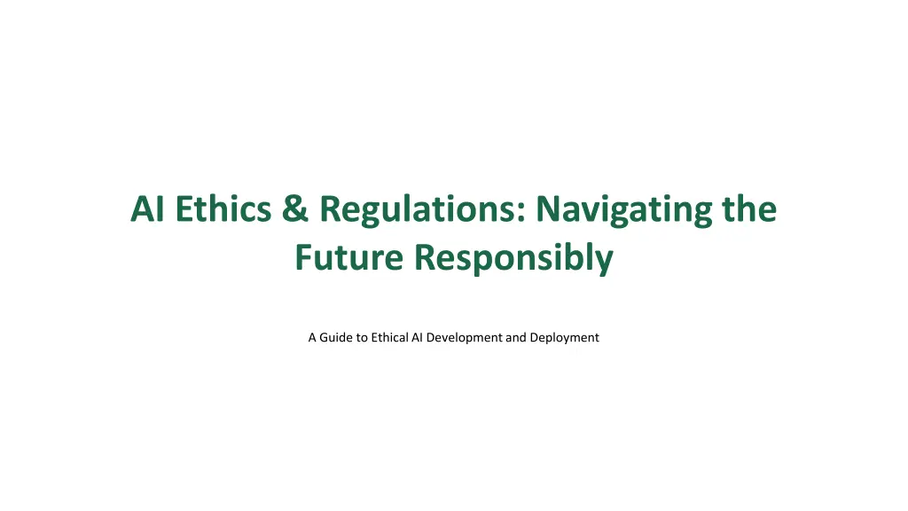 ai ethics regulations navigating the future n.w