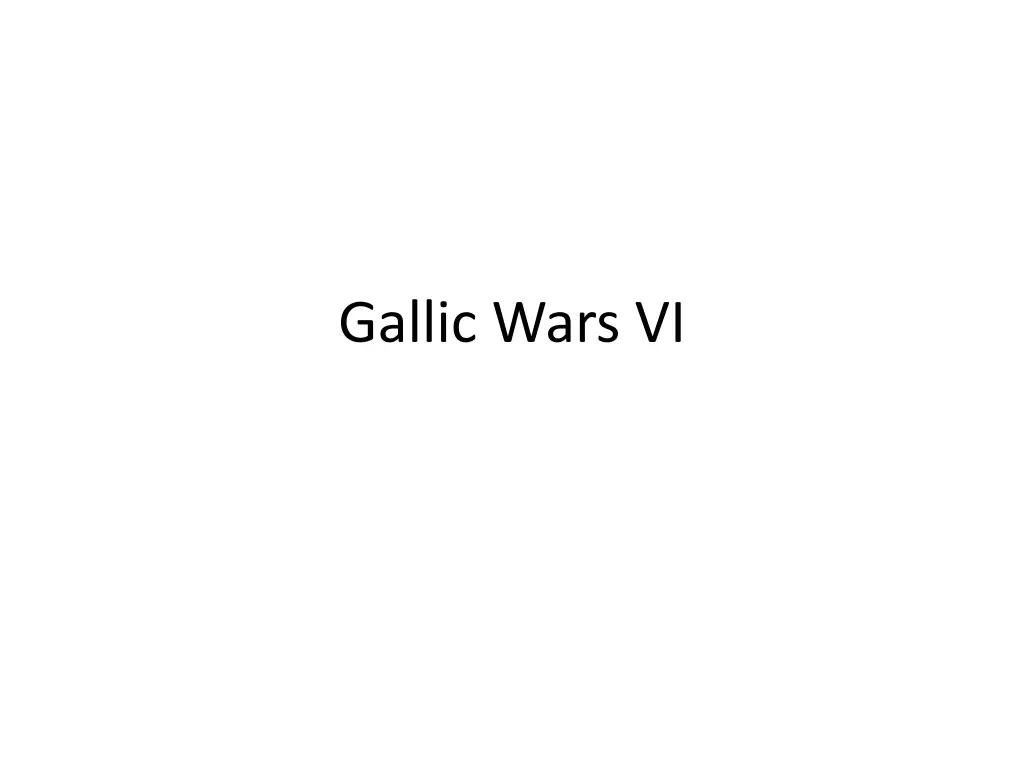 gallic wars vi n.w
