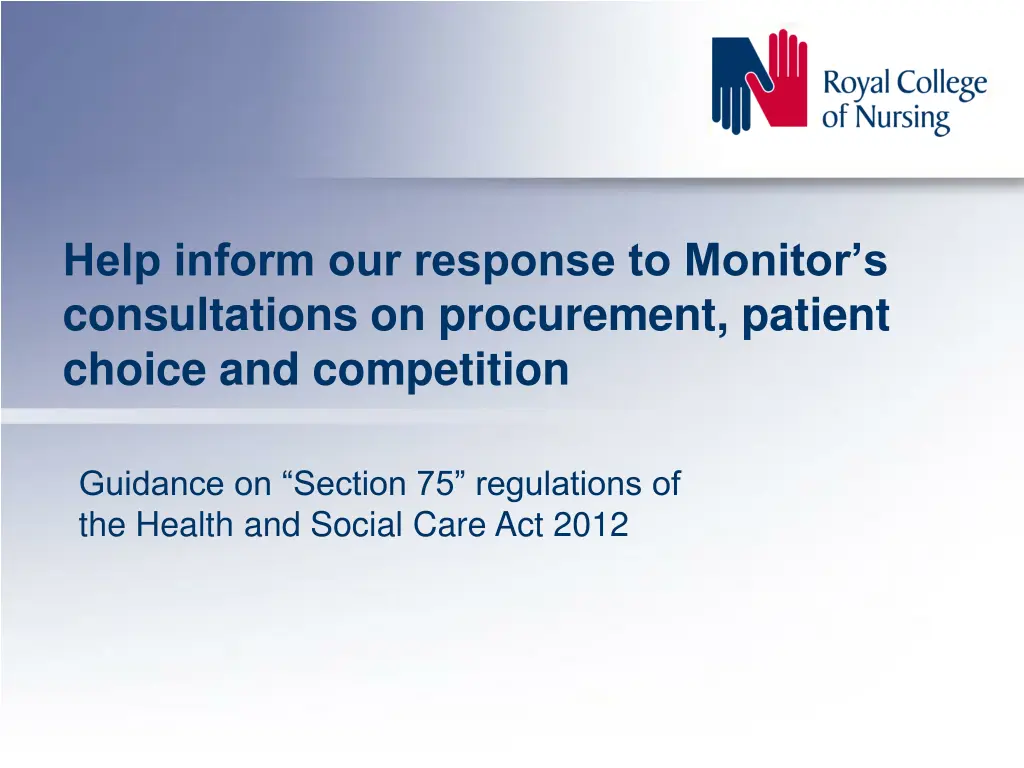 help inform our response to monitor n.w