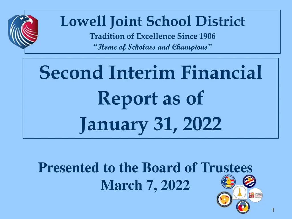 lowell joint school district tradition n.w