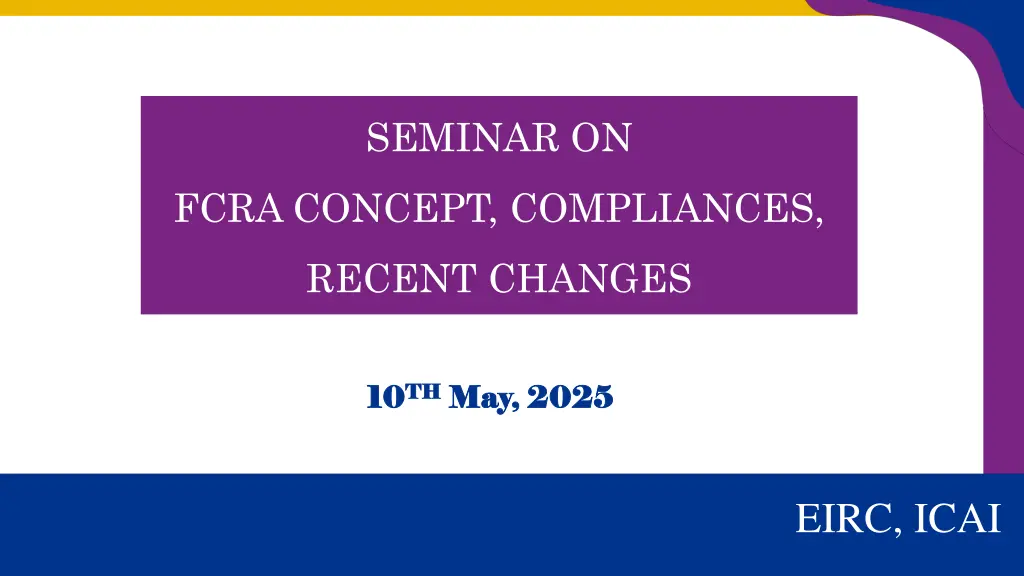 seminar on n.w