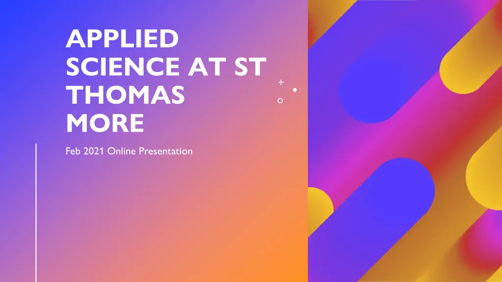 applied science at st thomas more feb 2021 online n.w