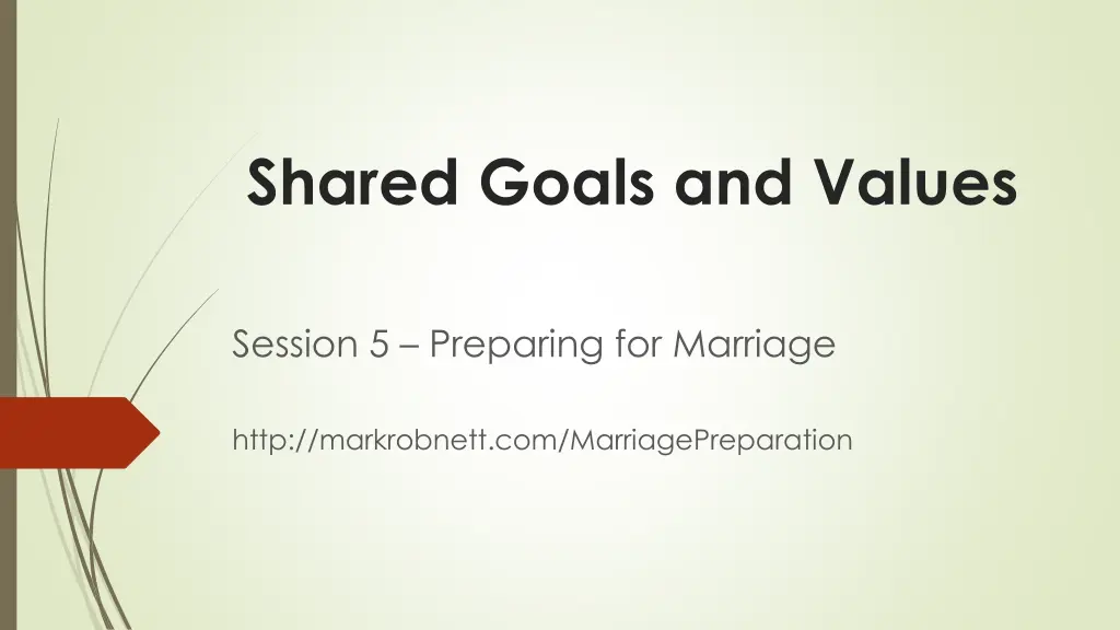 shared goals and values n.w