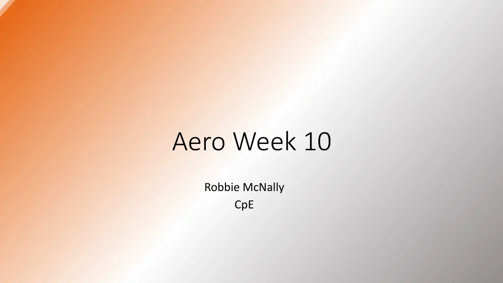 aero week 10 n.w