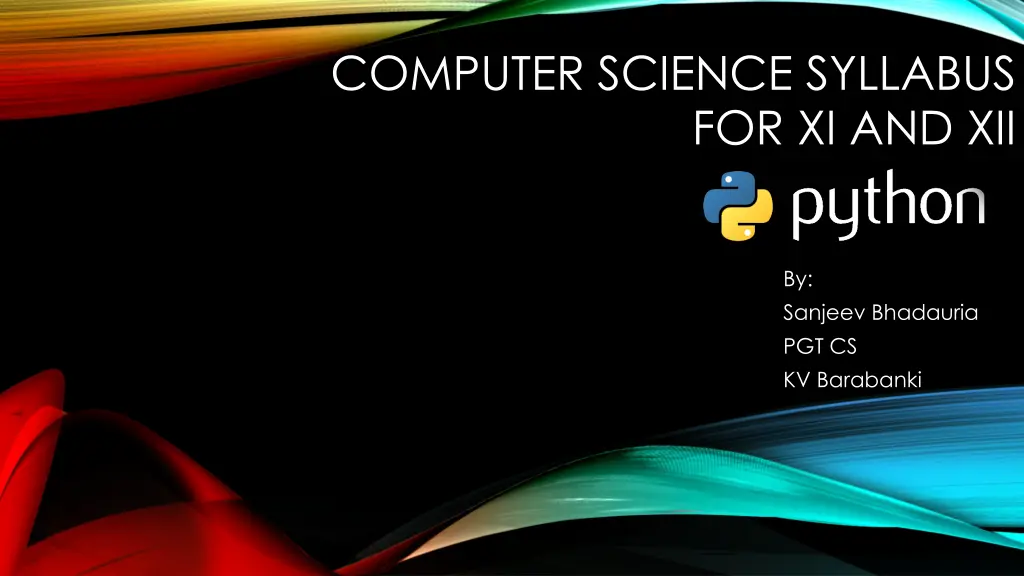 computer science syllabus n.w