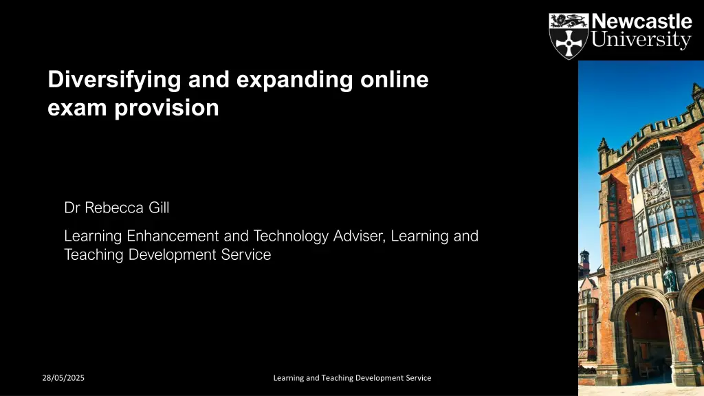 diversifying and expanding online exam provision n.w